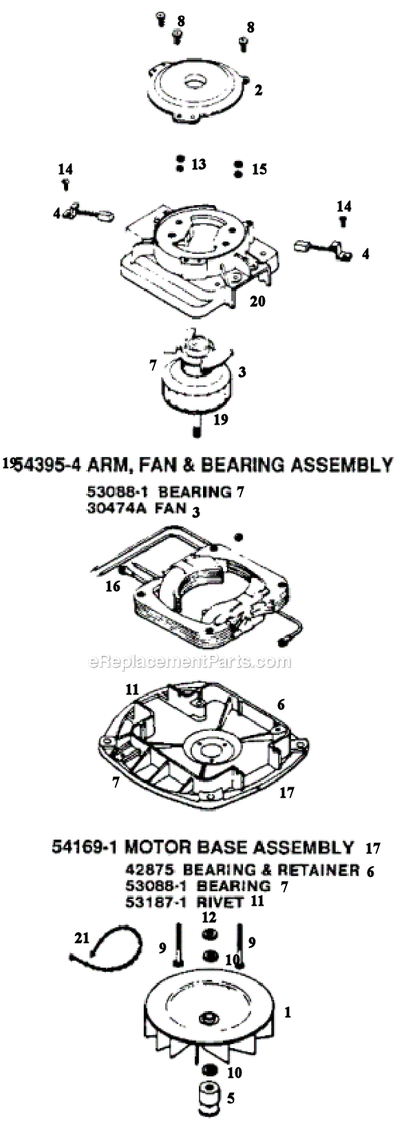 Page B Diagram and Parts List for C4046E  Eureka Upright Vacuum