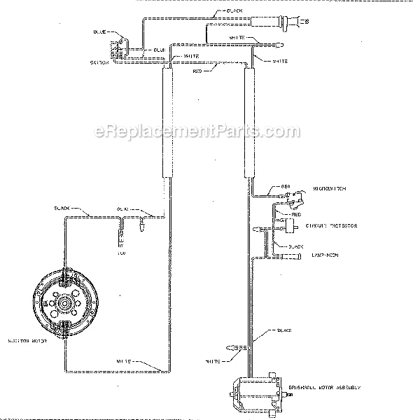 Page C Diagram and Parts List for C4910A  Eureka Upright Vacuum