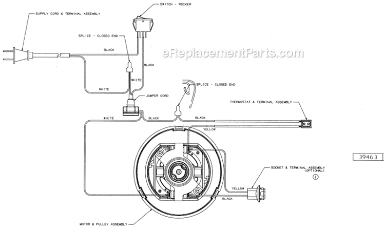 Page E Diagram and Parts List for C5712A  Eureka Upright Vacuum