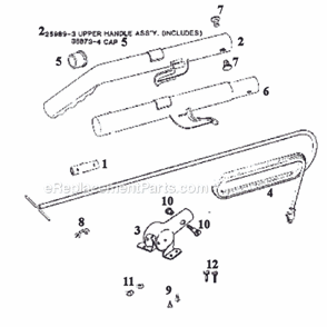 Page D Diagram and Parts List for 1432F  Eureka Upright Vacuum