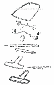 Part Location Diagram of 53241 Frigidaire Cap & Bearing Assembly