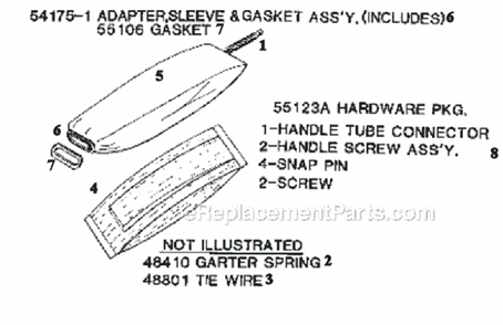 Page D Diagram and Parts List for 1435A  Eureka Upright Vacuum