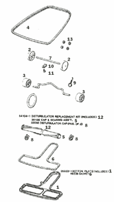 Page B Diagram and Parts List for 1435D  Eureka Upright Vacuum