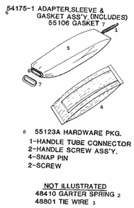 Page E Diagram and Parts List for 1435D  Eureka Upright Vacuum
