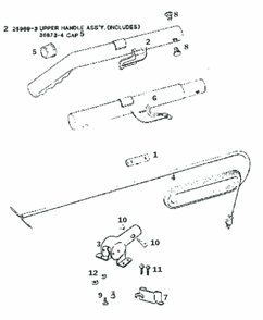 Page D Diagram and Parts List for 1442D  Eureka Upright Vacuum