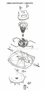 Page B Diagram and Parts List for 1485D  Eureka Upright Vacuum