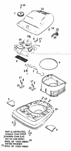 Part Location Diagram of 38053-2 Frigidaire Knob Assembly