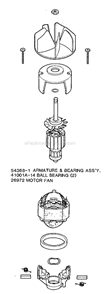 Page C Diagram and Parts List for 172AM  Eureka Upright Vacuum