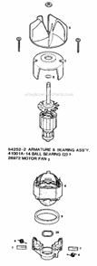 Page C Diagram and Parts List for 175A  Eureka Upright Vacuum