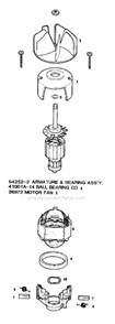 Page C Diagram and Parts List for 175B  Eureka Upright Vacuum