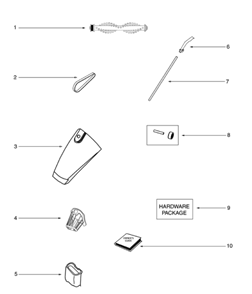 Page A Diagram and Parts List for 176A  Eureka Upright Vacuum