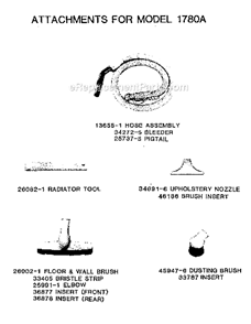 Part Location Diagram of 36877 Frigidaire Insert-Floor & Wall Brush