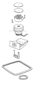 Part Location Diagram of E-52015 Eureka Package 15 Filters