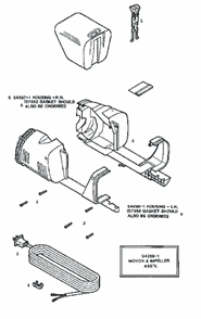 Page A Diagram and Parts List for 185A  Eureka Upright Vacuum