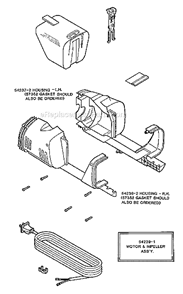 Page B Diagram and Parts List for 185B  Eureka Upright Vacuum