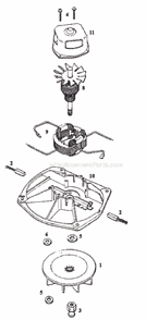 Page B Diagram and Parts List for 1903B  Eureka Upright Vacuum