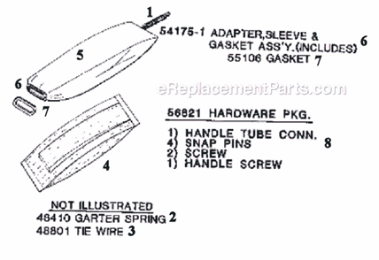 Part Location Diagram of 53977-14 Eureka Bag Assembly - Packaged