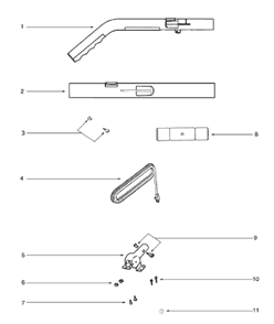 Part Location Diagram of 27137-4SV Eureka Handle Socket Assembly