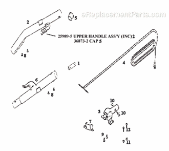 Page D Diagram and Parts List for 1934AX  Eureka Upright Vacuum