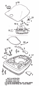 Page A Diagram and Parts List for 2034B  Eureka Upright Vacuum