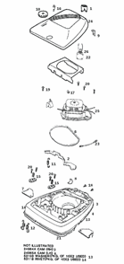 Page A Diagram and Parts List for 2034DT  Eureka Upright Vacuum