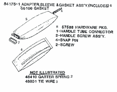 Page E Diagram and Parts List for 2034DT  Eureka Upright Vacuum
