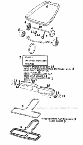 Part Location Diagram of 49899 Frigidaire Washer - Felt