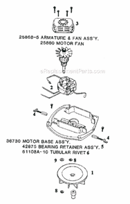 Page B Diagram and Parts List for 2059A  Eureka Upright Vacuum