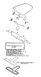 Page C Diagram and Parts List for 2101B  Eureka Upright Vacuum