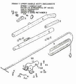 Page D Diagram and Parts List for 2101B  Eureka Upright Vacuum