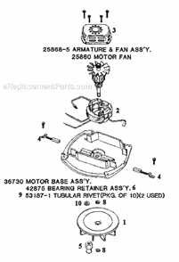 Page B Diagram and Parts List for 2105B  Eureka Upright Vacuum