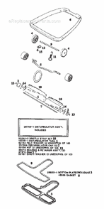Page C Diagram and Parts List for 2105B  Eureka Upright Vacuum