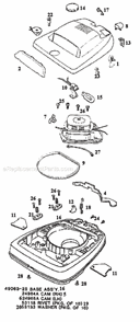 Page A Diagram and Parts List for 2118B  Eureka Upright Vacuum