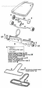 Page C Diagram and Parts List for 2118B  Eureka Upright Vacuum