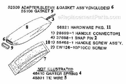 Page E Diagram and Parts List for 2118B  Eureka Upright Vacuum