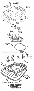 Page A Diagram and Parts List for 2122A  Eureka Upright Vacuum
