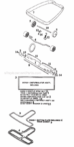Page C Diagram and Parts List for 2122A  Eureka Upright Vacuum