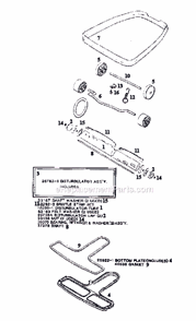 Page C Diagram and Parts List for 2122B  Eureka Upright Vacuum