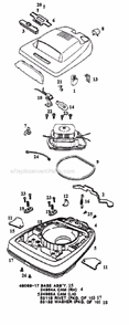 Page A Diagram and Parts List for 2134A  Eureka Upright Vacuum