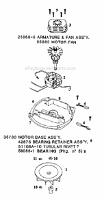 Page B Diagram and Parts List for 2134A  Eureka Upright Vacuum