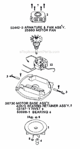 Page B Diagram and Parts List for 2134BT  Eureka Upright Vacuum