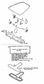 Page C Diagram and Parts List for 2134DT  Eureka Upright Vacuum