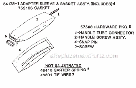 Page E Diagram and Parts List for 2134DT  Eureka Upright Vacuum