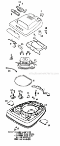 Page A Diagram and Parts List for 2134ET  Eureka Upright Vacuum