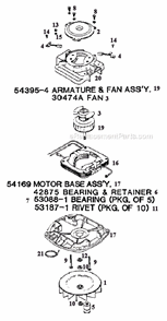 Page B Diagram and Parts List for 2134ET  Eureka Upright Vacuum