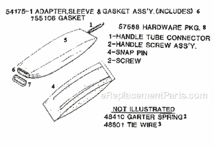 Page E Diagram and Parts List for 2134ET  Eureka Upright Vacuum
