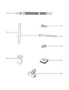 Part Location Diagram of 61775 Eureka Turbo Nozzle Assembly