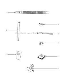 Part Location Diagram of E-28612 Eureka Turbo Nozzle Assy