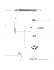 Page A Diagram and Parts List for 2273AV  Eureka Upright Vacuum