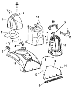 Part Location Diagram of 27981 Eureka Air Separator